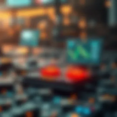 Illustration of smart contracts automating financial transactions