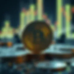Conceptual illustration of ETF cryptocurrency