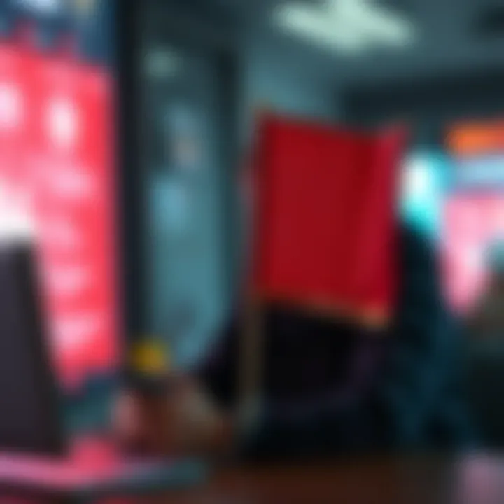 Identifying Red Flags in Online Interactions Visual representation of red flags in online interactions.