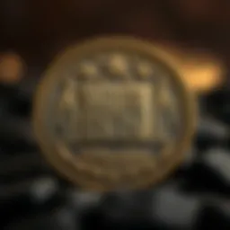 An ancient seal coin showcasing intricate designs