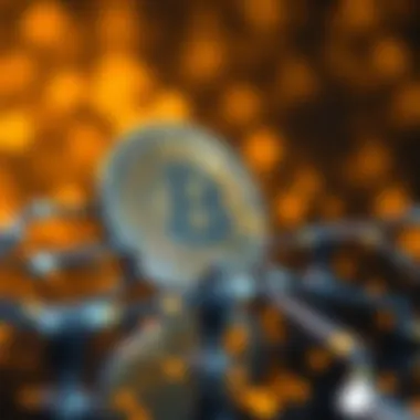 Blockchain Technology Integration Conceptual illustration of blockchain technology integration