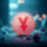 Visual representation of the digital yuan in a modern financial landscape