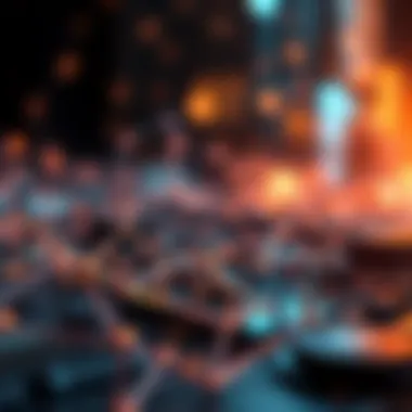 An abstract depiction of blockchain technology advancements