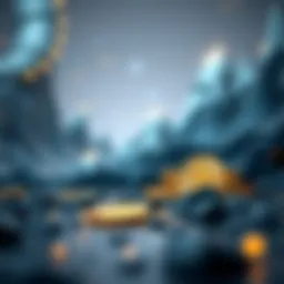 A futuristic representation of cryptocurrency growth