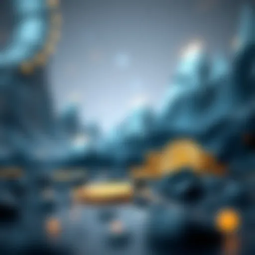 A futuristic representation of cryptocurrency growth