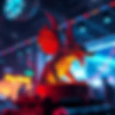 Vibrant digital art showcasing NFTs